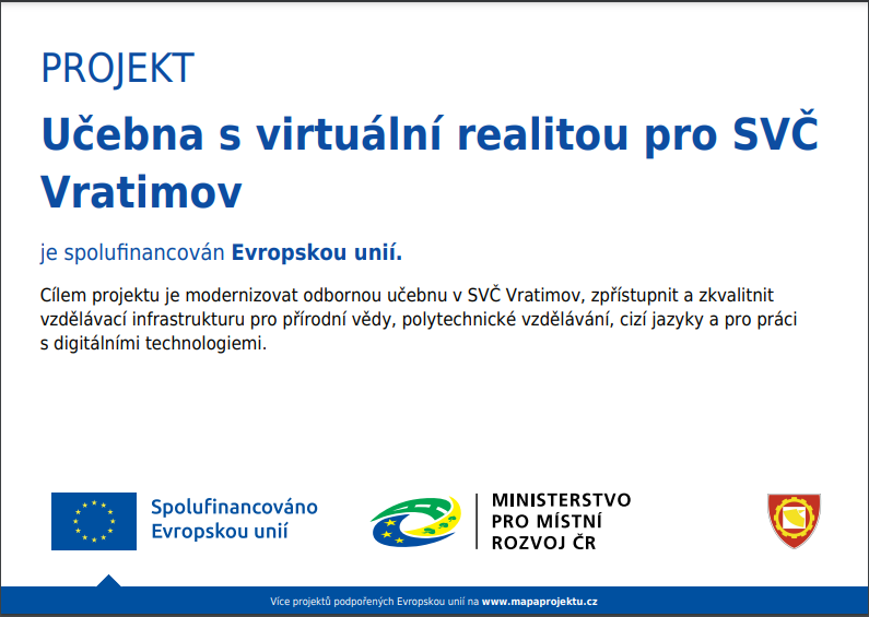 Učebna s virtuální realitou pro SVČ Vratimov