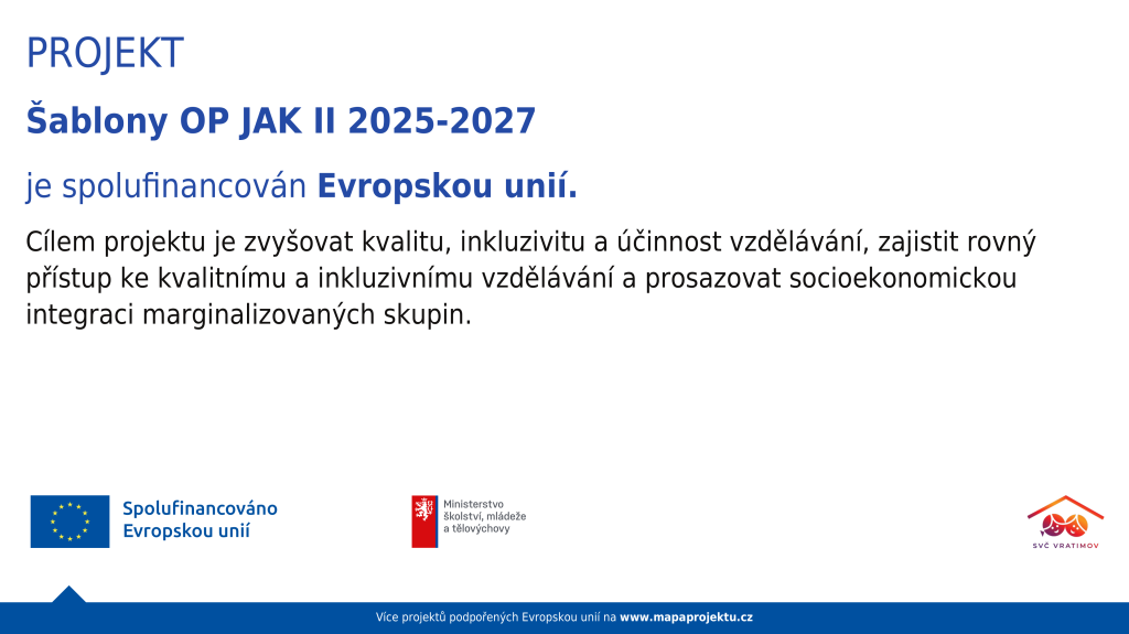 Šablony OP JAK II 2025-2027